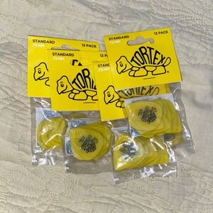 Tortex Yellow Guitar Picks 12 Pack